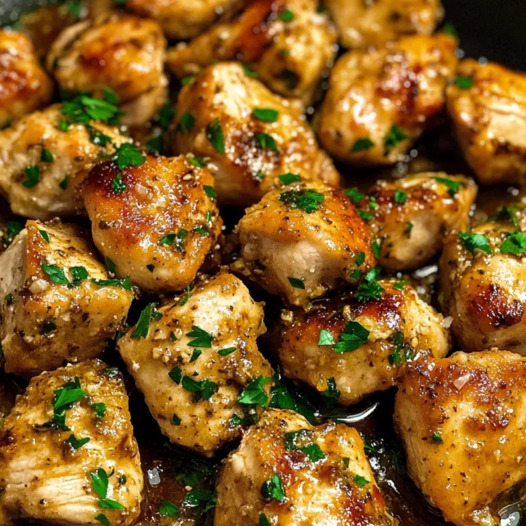 15-Minute Garlic Butter Chicken Bites: Easy One-Pan Recipe