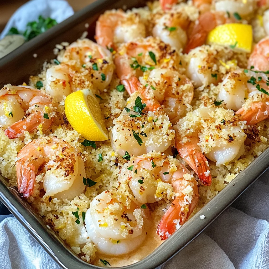 Easy Baked Shrimp Scampi