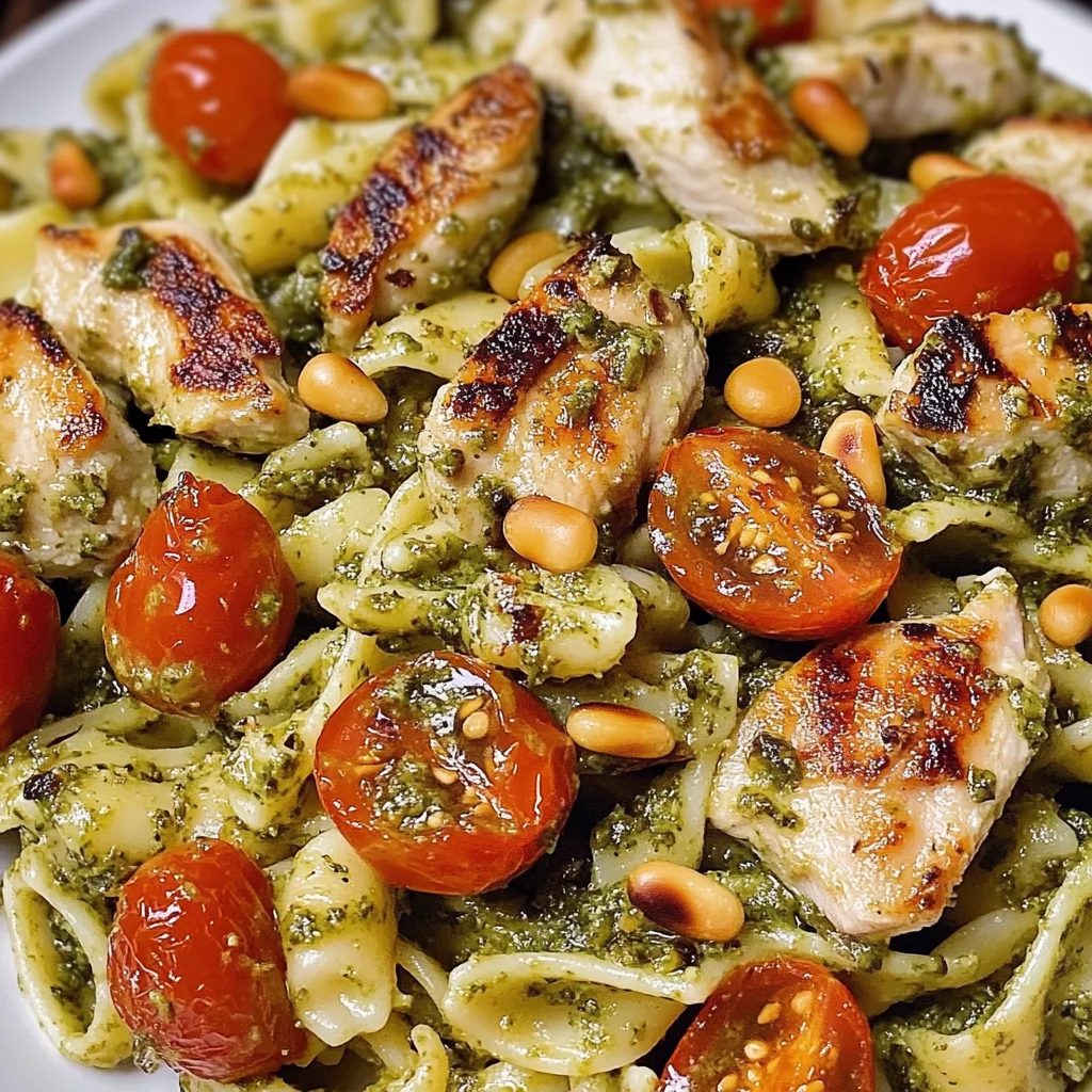 Creamy Chicken Pesto Pasta