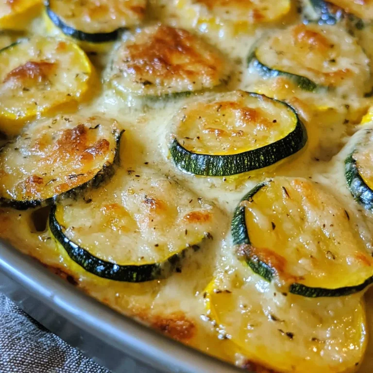 Zucchini and Yellow Squash Au Gratin