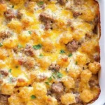Tater Tot Sausage Breakfast Casserole