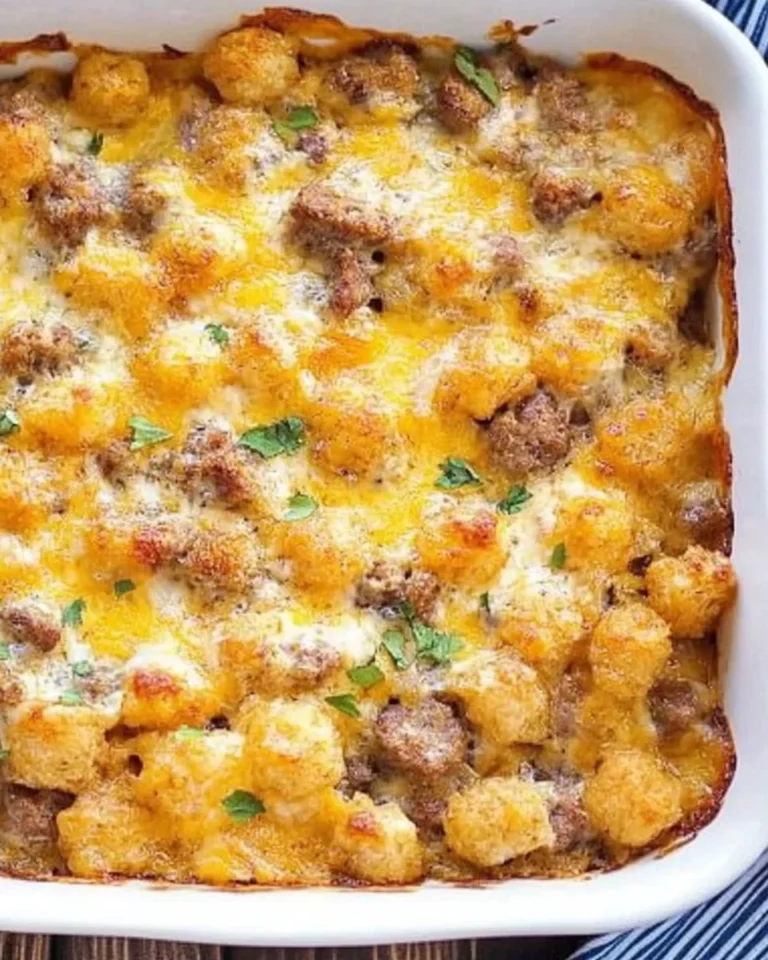 Tater Tot Sausage Breakfast Casserole